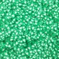 Gradient Grass Green Polymer Clay Heart Sprinkles, NON EDIBLE (Bag: 15 Grams)