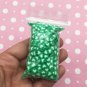 Gradient Grass Green Polymer Clay Heart Sprinkles, NON EDIBLE (Bag: 15 Grams)