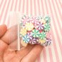 10mm Multicolor Peppermint Polymer Clay NON EDIBLE Sprinkles, Larger Size Rainbow (Bag: 15 Grams)