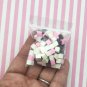 Neapolitan Chocolate Polymer Clay Chunks, NON EDIBLE, Faux Chocolate Chips Cubes (Bag: 30 Grams)
