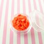 Orange Red Polymer Clay Round Confetti Sprinkles, Fake Sprinkles (Bag: 15 Grams)