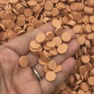 Larger Size Mocha Butterscotch Chip Polymer Clay Round Confetti Circles (Bag: 30 Grams)