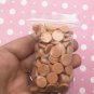 Larger Size Mocha Butterscotch Chip Polymer Clay Round Confetti Circles (Bag: 30 Grams)