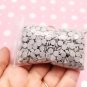 Grey Candy Chip Polymer Clay Round Confetti Circles, Fake Sprinkles (Bag: 15 Grams)
