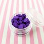 Dark Purple Chip Polymer Clay Round Confetti Circles, Fake Sprinkles (Bag: 15 Grams)