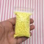 Light Yellow Mini Chip Polymer Clay Round Confetti Circles, Fake Sprinkles (Bag: 15 Grams)
