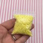 Light Yellow Mini Chip Polymer Clay Round Confetti Circles, Fake Sprinkles (Bag: 15 Grams)