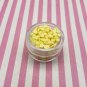 Light Yellow Mini Chip Polymer Clay Round Confetti Circles, Fake Sprinkles (Bag: 15 Grams)