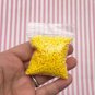 Darker Yellow Mini Chip Polymer Clay Round Confetti Circles, Fake Sprinkles (Bag: 15 Grams)