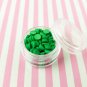 Green Chip Polymer Clay Round Confetti Circles, Fake Sprinkles (Bag: 15 Grams)