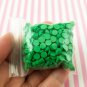 Green Chip Polymer Clay Round Confetti Circles, Fake Sprinkles (Bag: 15 Grams)