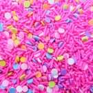 PINK POLKA DOTS Sprinkle mix, Hot Pink Sprinkles with Rounds (Bag: 15 Grams) PINK POLKA DOTS Sprinkle mix, Hot Pink Sprinkles with Rounds (Bag: 15 Grams)