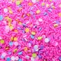 PINK POLKA DOTS Sprinkle mix, Hot Pink Sprinkles with Rounds (Bag: 15 Grams)