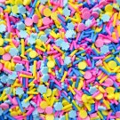 Sweet Blossoms Sprinkle mix, Pastel and Bright Sprinkles with Flower Sprinkles (Bag: 15 Grams)