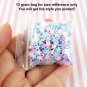 White Star Sprinkles, Polymer Clay Fake Sprinkles, Decoden Funfett Jimmies (Bag: 15 Grams)