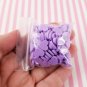Larger Size Pale Purple Polymer Clay Assorted Heart Sprinkles (Bag: 30 Grams)