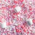 Strawberry Pink Hot Chocolate Sprinkle Mix, Polymer Clay Fake Sprinkles (Bag: 15 Grams)