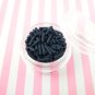 Long Black Polymer Clay Fake Sprinkles (Bag: 15 Grams)