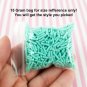 Long Black Polymer Clay Fake Sprinkles (Bag: 15 Grams)