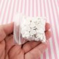 Larger Size White Polymer Clay Assorted Heart Sprinkles, Heart Nail Art Slices (Bag: 30 Grams)
