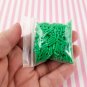 Evergreen Dark Green Polymer Clay Fake Long Sprinkles, Fake Decoden Funfetti Jimmies (Bag: 15 Grams)