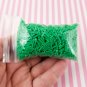 Evergreen Dark Green Polymer Clay Fake Long Sprinkles, Fake Decoden Funfetti Jimmies (Bag: 15 Grams)