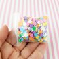 Rainbow Polymer Clay Round Confetti Sprinkles, Fake Sprinkles, Decoden Funfetti (Bag: 15 Grams)