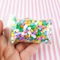 Rainbow Polymer Clay Round Confetti Sprinkles, Fake Sprinkles, Decoden Funfetti (Bag: 15 Grams)