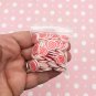 10mm Red Jelly Roll Cake Polymer Clay Dessert Slices, Nail Art Slices (Bag: 30 Grams)