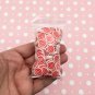 10mm Red Jelly Roll Cake Polymer Clay Dessert Slices, Nail Art Slices (Bag: 30 Grams)