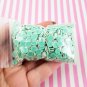 Matcha Jelly Roll Cake Polymer Clay Dessert Slices, Nail Art Slices, Faux Dessert (Bag: 15 Grams)