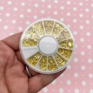 Assorted Metal Nail Charms, Nail Art Wheel (400 Pieces) Assorted Metal Nail Charms, Nail Art Wheel (400 Pieces)