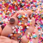That Summer Something, Fake Polymer Clay Sprinkles with resin cab, Inedible Rainbow (Bag: 15 Grams)