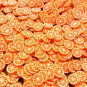 Large Polymer Clay Orange Tangerine Fruit Slices, Nail Art Sprinkles (Bag: 15 Grams)