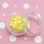 Gradient Yellow Polymer Clay Heart Sprinkles, Valentines Fake Sprinkle Nail Slices (Bag: 15 Grams)