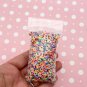 Mini Rainbow Donut, Loop Polymer Clay NON EDIBLE Dessert Sprinkles, Nail Art Slices (Bag: 15 Grams)