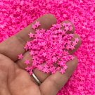 HOT PINK STAR Sprinkle Mix, Polymer Clay Fake Sprinkles (Bag: 13-14 Grams)