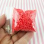 Short Red Polymer Clay Fake Sprinkles, Fake Decoden Jimmies (Bag: 15 Grams)