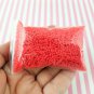 Short Red Polymer Clay Fake Sprinkles, Fake Decoden Jimmies (Bag: 15 Grams)