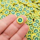 Large Polymer Clay Lime Fruit Slices, Nail Art Slices, Faux Fruit, Miniature Fruit (Bag: 15 Grams) Large Polymer Clay Lime Fruit Slices, Nail Art Slices, Faux Fruit, Miniature Fruit (Bag: 15 Grams)