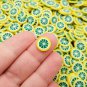 Large Polymer Clay Lime Fruit Slices, Nail Art Slices, Faux Fruit, Miniature Fruit (Bag: 15 Grams)