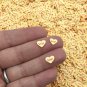 STOP Nasty Mean Darker Yellow Conversation Hearts, Polymer Clay Heart Heart Slices (Bag: 15 Grams)