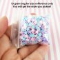 SPRING GREEN STAR Sprinkle Mix, Polymer Clay Fake Sprinkles (Bag: 13 Grams)