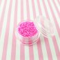 Short Hot Pink Polymer Clay Fake Sprinkles, Fake Decoden Jimmies (Bag: 15 Grams)