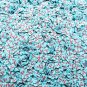 Small Blue Conversation Heart Mix Polymer Clay Valentine Heart slices (Bag: 15 Grams)