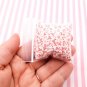 Small White Conversation Heart Mix Polymer Clay Valentine Heart slices (Bag: 15 Grams)