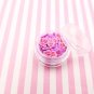Small Purple Conversation Heart Mix Polymer Clay Valentine Heart slices (Bag: 15 Grams)