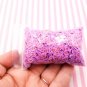 Small Purple Conversation Heart Mix Polymer Clay Valentine Heart slices (Bag: 15 Grams)
