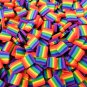 Large Kawaii Rainbow Pride Flag Polymer Clay Slices, Nail Art Slices (Bag: 30 Grams)