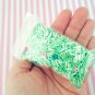 Easter Grass Mix Green Tones with Flowers Polymer Clay Fake Sprinkles (Bag: 15 Grams)